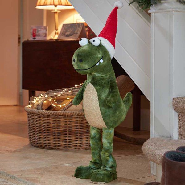 5050642092548 1 Big Liz ard Plush Dinosaur Christmas Decoration 85cm.jpg